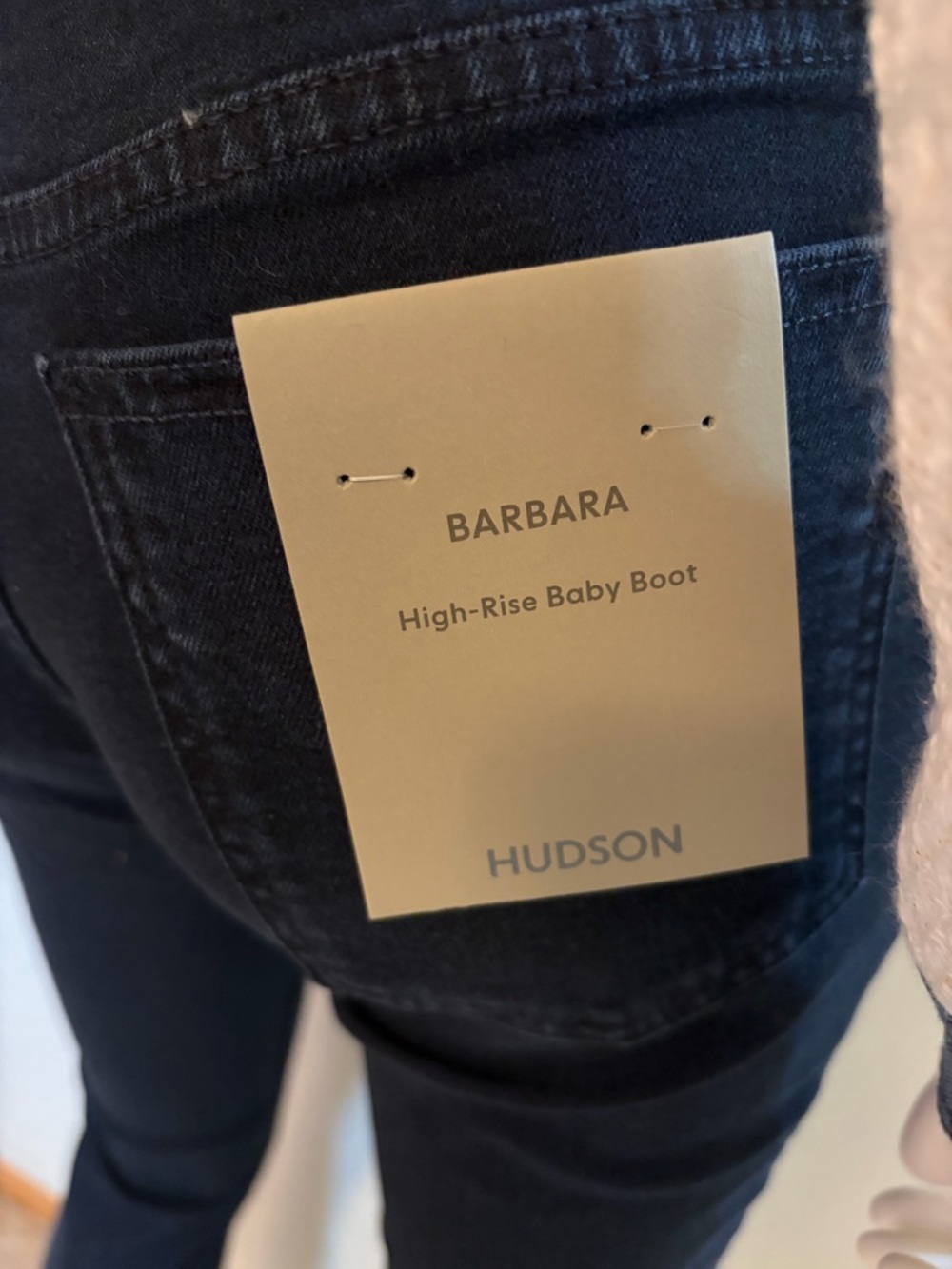 #Hudson Jeans Dark Navy Barbara Baby Boot Jeans with Front Slit. NWT - Picture 8 of 11